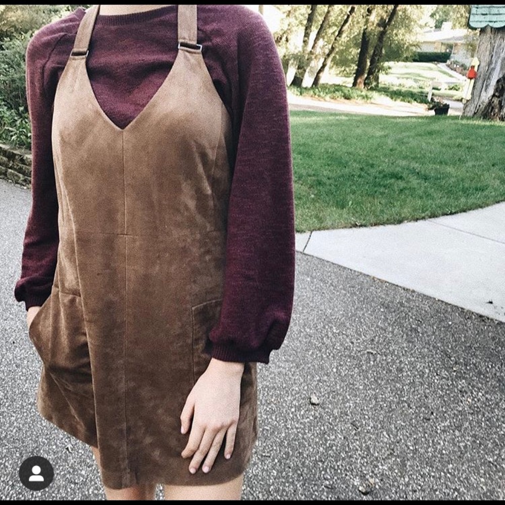 BCBG suede dress
